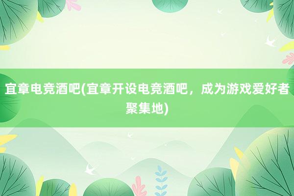 宜章电竞酒吧(宜章开设电竞酒吧，成为游戏爱好者聚集地)