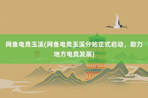 网鱼电竞玉溪(网鱼电竞玉溪分站正式启动，助力地方电竞发展)