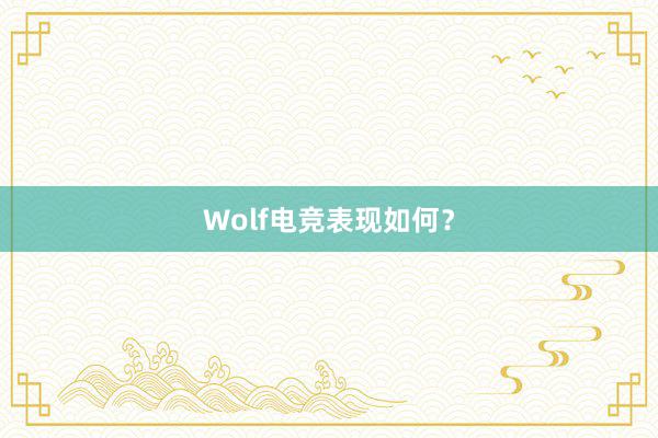 Wolf电竞表现如何？