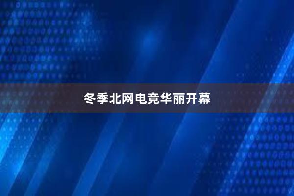 冬季北网电竞华丽开幕