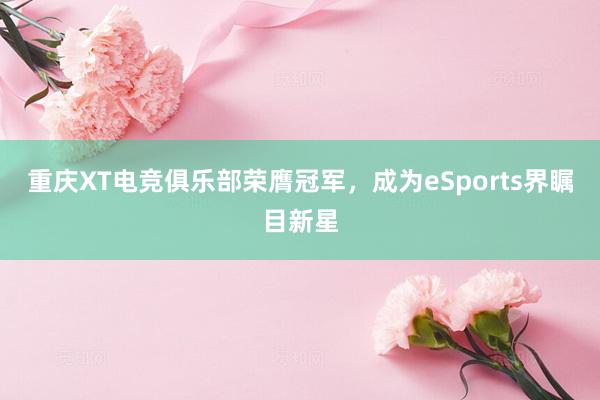 重庆XT电竞俱乐部荣膺冠军，成为eSports界瞩目新星